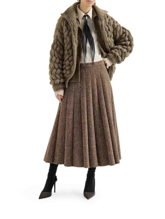 26FW 브루넬로 쿠치넬리 가디건 MNT347516CLE69 BROWN - BRUNELLO CUCINELLI