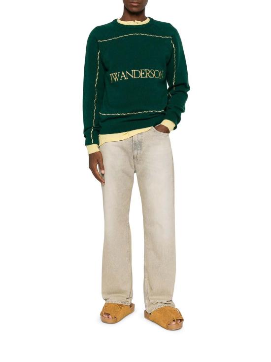 26FW JW앤더슨 스웨터 KW1584YN0471555 GREEN - JW ANDERSON