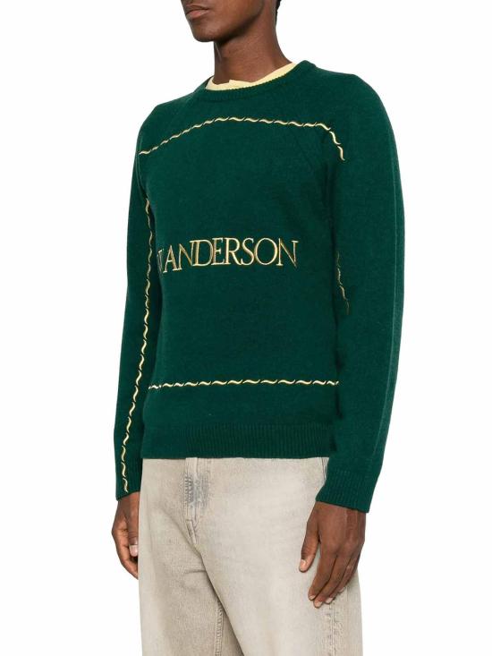 26FW JW앤더슨 스웨터 KW1584YN0471555 GREEN - JW ANDERSON