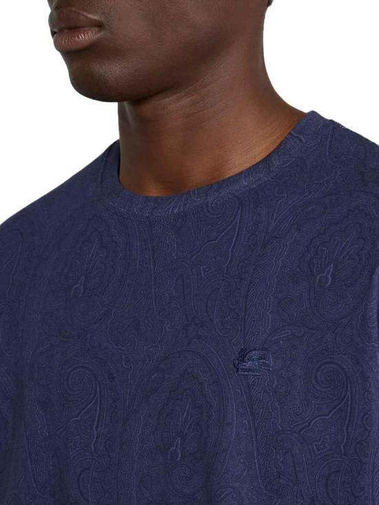 26FW 에트로 반팔 티셔츠 MRMA0002AK17DB0065 BLUE - ETRO