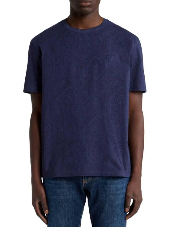 26FW 에트로 반팔 티셔츠 MRMA0002AK17DB0065 BLUE - ETRO