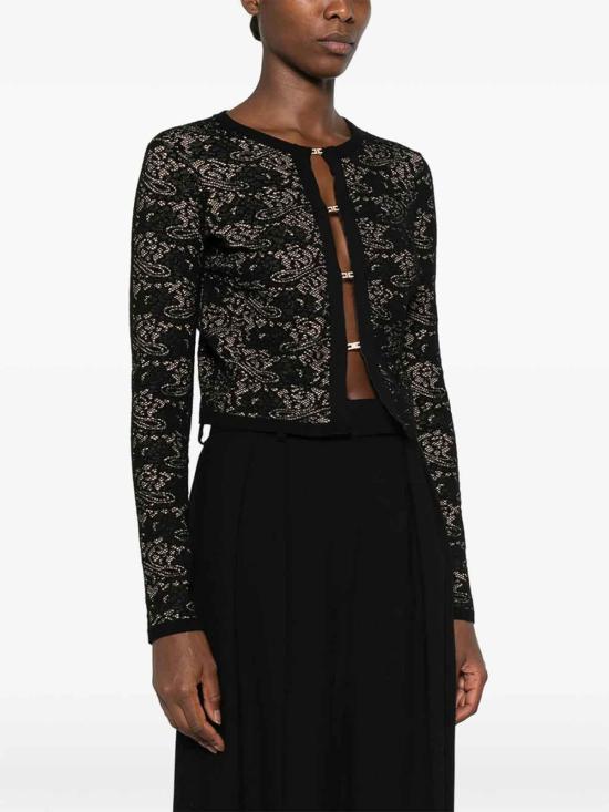 26FW 엘리자베타프랜치 탑 MK29Q66E2FR9 BLACK - ELISABETTA FRANCHI
