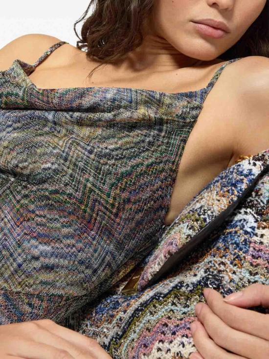 26FW 미소니 숏 원피스 DS26WG22BR015SSMSON MULTICOLOUR - MISSONI