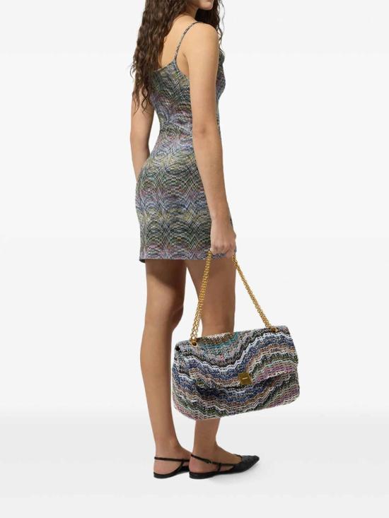 26FW 미소니 숏 원피스 DS26WG22BR015SSMSON MULTICOLOUR - MISSONI