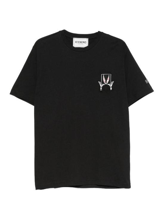 26FW 아이스 비 아이스버그 반팔 티셔츠 F010627A9000 BLACK