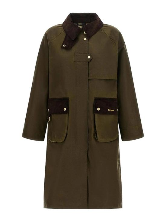 26FW 바버 롱 스커트 LWX1570SN91 GREEN