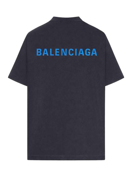 26FW 발렌시아가 백 티셔츠 미디움 핏 764235TTVJ18014 BLACK - BALENCIAGA