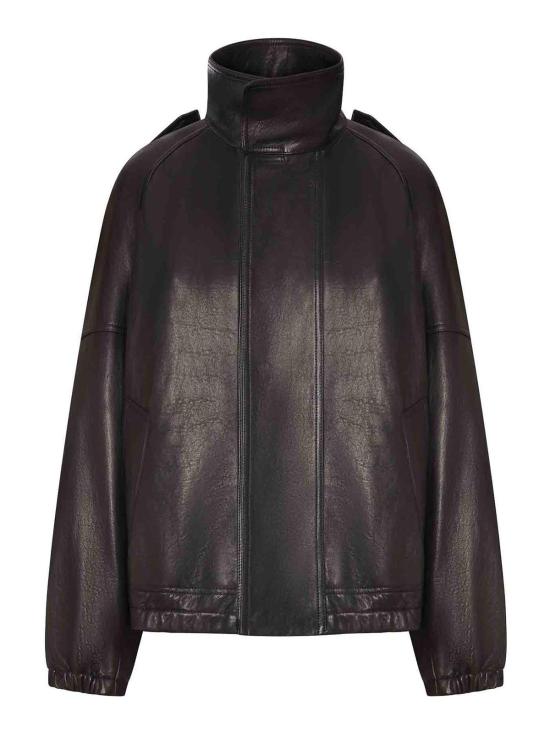 26FW 생로랑 가죽 자켓 858507YCNF21000 BLACK