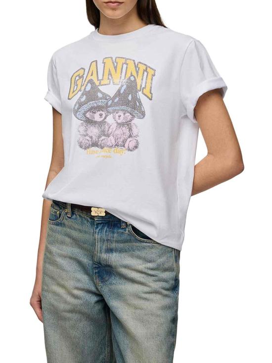 26FW 가니 반팔 티셔츠 A1050311151 WHITE - GANNI