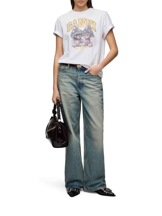26FW 가니 반팔 티셔츠 A1050311151 WHITE - GANNI