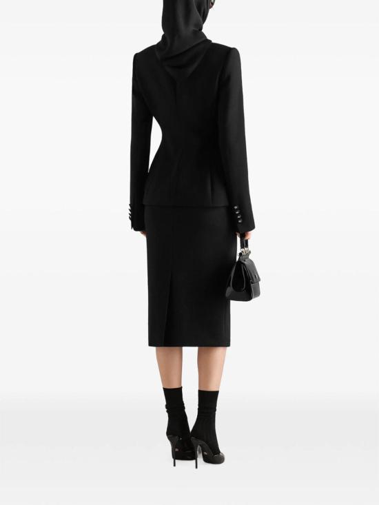 26FW 돌체앤가바나 미디 스커트 F4C4STFU2L8N0000 BLACK - DOLCE & GABBANA