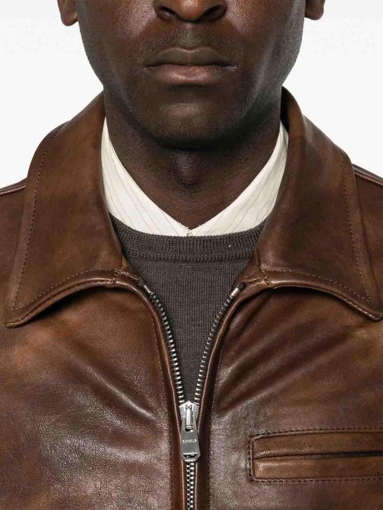 26FW 돈답 가죽 자켓 JU025XXX737 BROWN - DONDUP