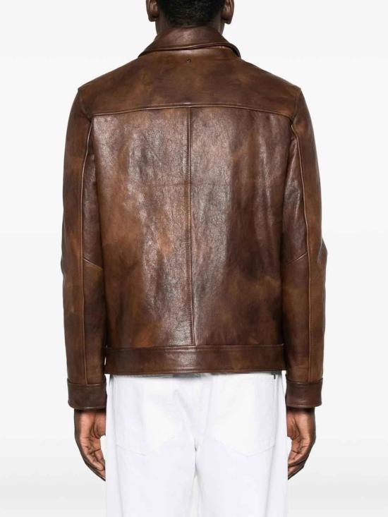 26FW 돈답 가죽 자켓 JU025XXX737 BROWN - DONDUP