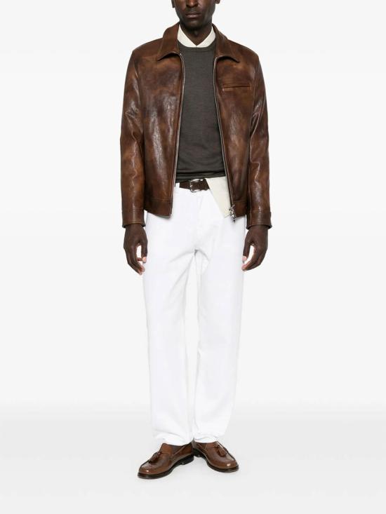 26FW 돈답 가죽 자켓 JU025XXX737 BROWN - DONDUP