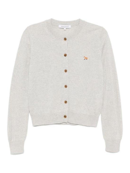 26FW 메종키츠네 베이비 폭스 메리노 레귤러 가디건 PW00502KT1181LGRME GREY