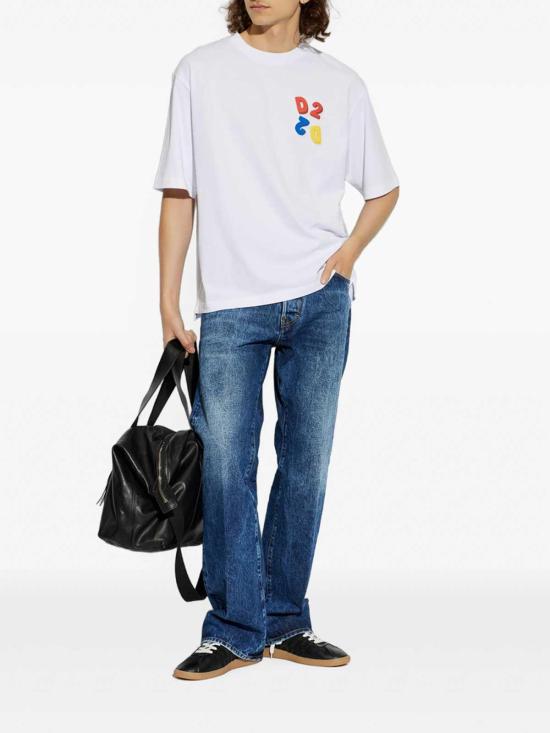 26FW 디스퀘어드2 반팔 티셔츠 D20033S74GD1584100 WHITE - DSQUARED2