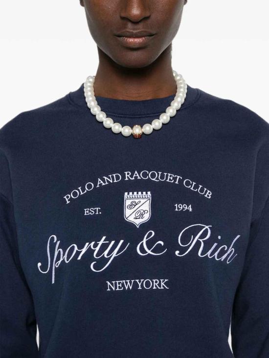 26FW 스포티앤리치 스웨터 ST09875412BLDKNAV BLUE - SPORTY & RICH