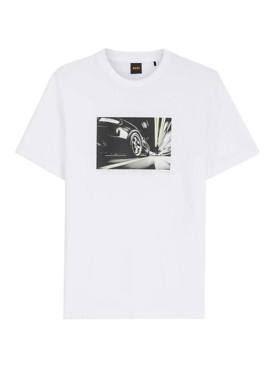 26FW 휴고보스 반팔 티셔츠 50566627100 WHITE