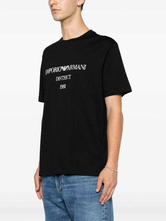 26FW 엠포리오 아르마니 반팔 티셔츠 AF29523EM007283UC001 BLACK - EMPORIO ARMANI
