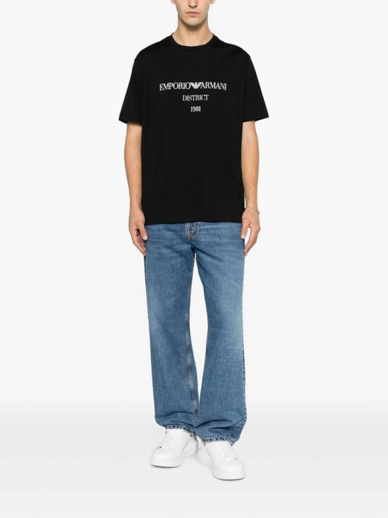 26FW 엠포리오 아르마니 반팔 티셔츠 AF29523EM007283UC001 BLACK - EMPORIO ARMANI