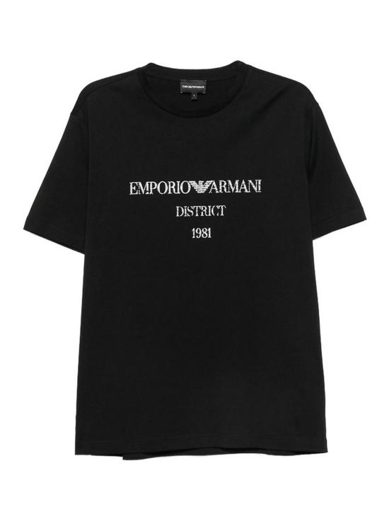 26FW 엠포리오 아르마니 반팔 티셔츠 AF29523EM007283UC001 BLACK