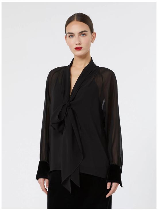 26FW 막스마라 스튜디오 블라우스 2626266014600 001 NERO - MAX MARA STUDIO