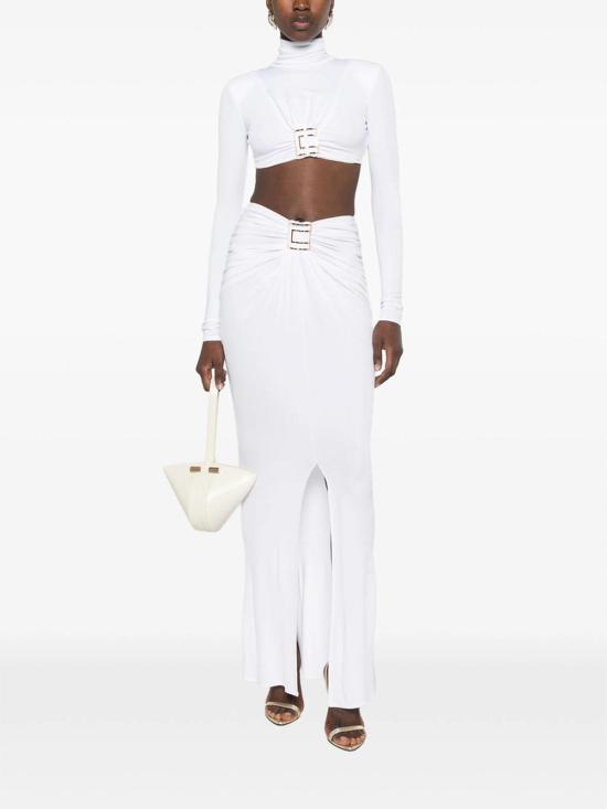26FW 엘리자베타프랜치 미디 스커트 GO25167E2360 WHITE - ELISABETTA FRANCHI