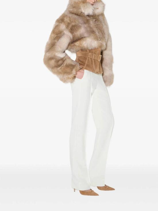 26FW 엘리자베타프랜치 무스탕 GB02A66E2AI6 BROWN - ELISABETTA FRANCHI