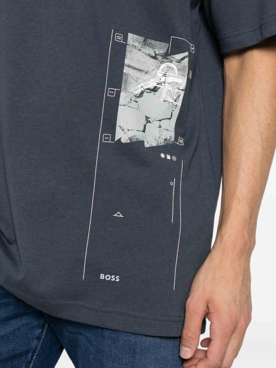 26FW 휴고보스 반팔 티셔츠 50566607406 BLUE - HUGO BOSS