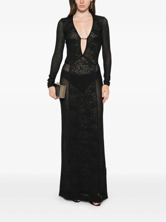 26FW 엘리자베타프랜치 롱 원피스 AM29Q66E2110 BLACK - ELISABETTA FRANCHI