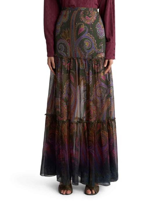 26FW 에트로 롱 스커트 WRFA021699SP11HX0893 GREEN - ETRO