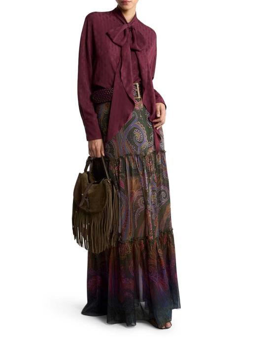 26FW 에트로 롱 스커트 WRFA021699SP11HX0893 GREEN - ETRO