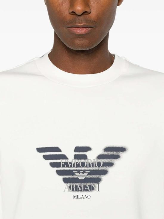 26FW 엠포리오 아르마니 탑 AF10013EM007315U0003 WHITE - EMPORIO ARMANI