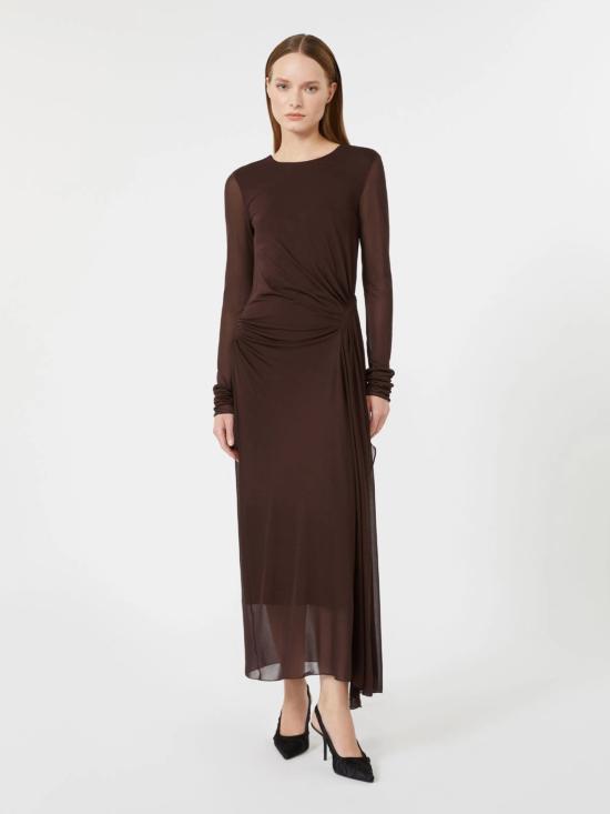 26FW 막스마라 미디 원피스 2621626014600 002 MARRONE - MAX MARA