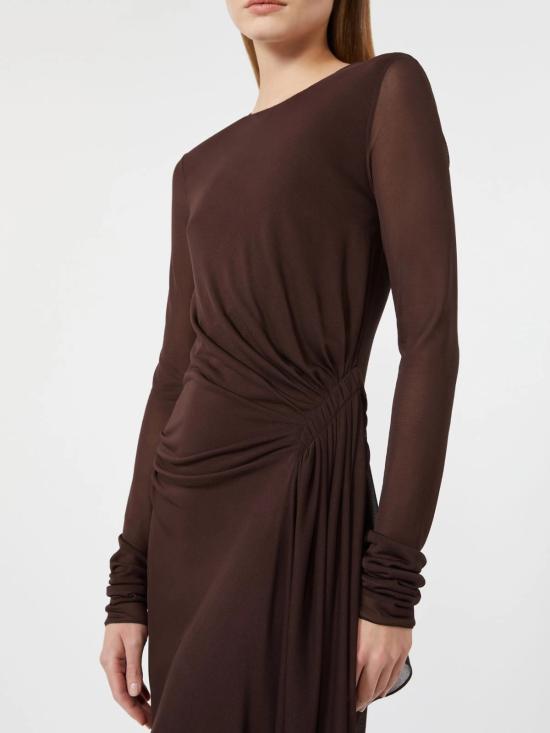26FW 막스마라 미디 원피스 2621626014600 002 MARRONE - MAX MARA