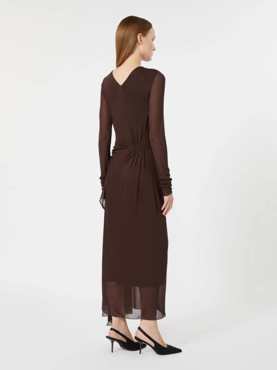 26FW 막스마라 미디 원피스 2621626014600 002 MARRONE - MAX MARA