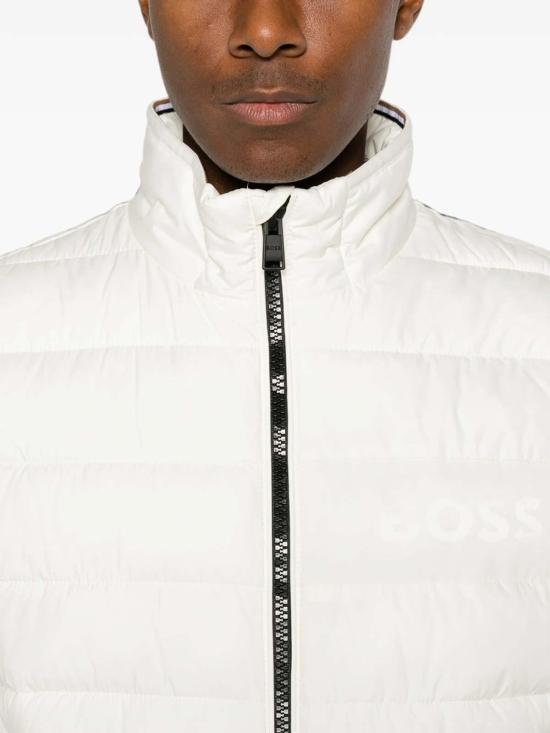 26FW 휴고보스 패딩 조끼 50518375118 WHITE - HUGO BOSS