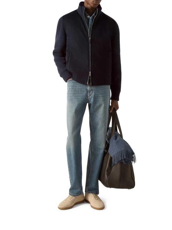 26FW 에르메네질도제냐 집업 니트 UIK58A4ICT157B09 BLUE - ERMENEGILDO ZEGNA