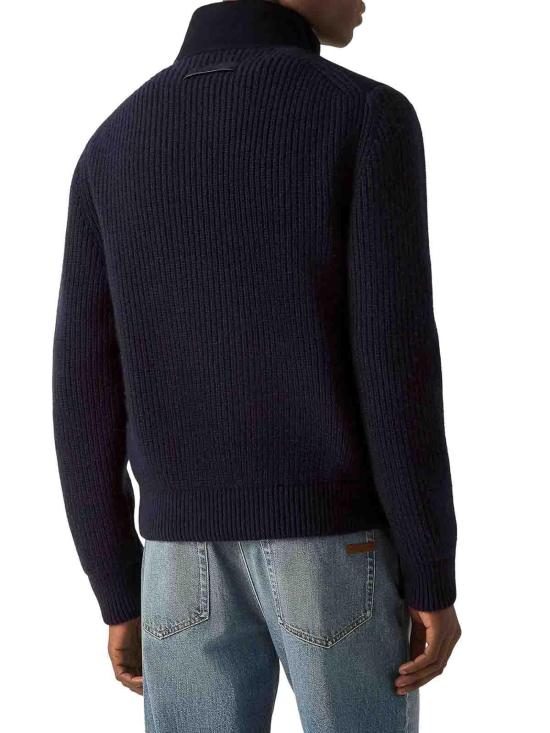26FW 에르메네질도제냐 집업 니트 UIK58A4ICT157B09 BLUE - ERMENEGILDO ZEGNA