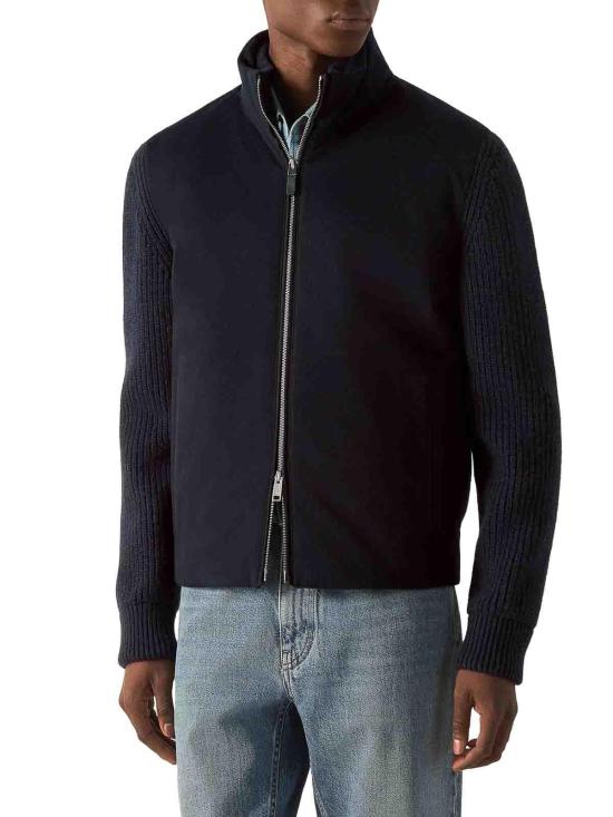 26FW 에르메네질도제냐 집업 니트 UIK58A4ICT157B09 BLUE - ERMENEGILDO ZEGNA