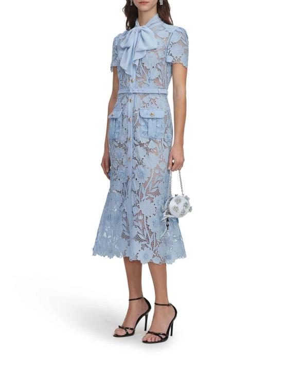 26FW 셀프 포트레이트 미디 스커트 PF26111M BLUE - SELF PORTRAIT