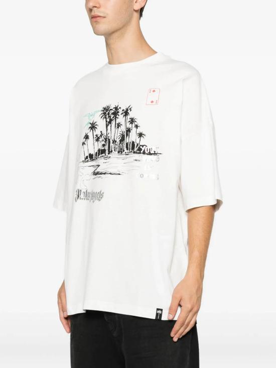 26FW 팜앤젤스 반팔 티셔츠 PAMAA003JR0020310 WHITE - PALM ANGELS