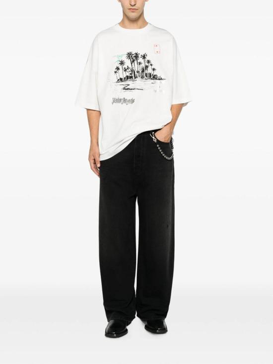 26FW 팜앤젤스 반팔 티셔츠 PAMAA003JR0020310 WHITE - PALM ANGELS