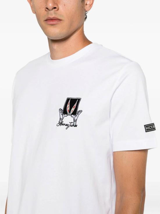 26FW 아이스 비 아이스버그 반팔 티셔츠 F010627A1101 WHITE - ICE B ICEBERG