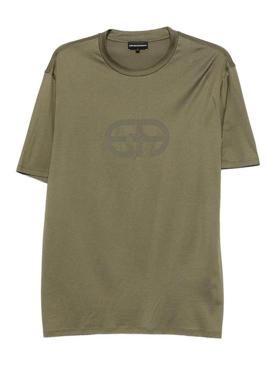 26FW 엠포리오 아르마니 반팔 티셔츠 AF10017EM004581U7046 GREEN