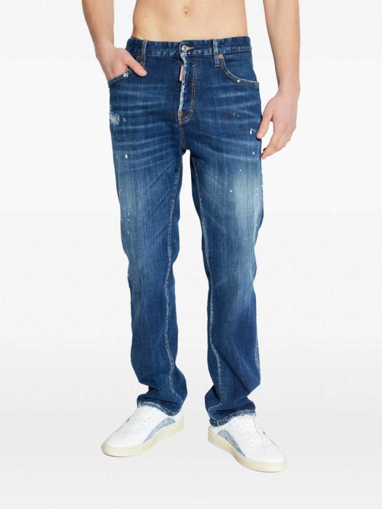 26FW 디스퀘어드2 스트레이트 팬츠 S30664S74LB1898470 BLUE - DSQUARED2