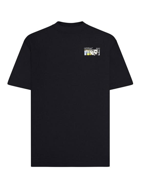 26FW 오프화이트 반팔 티셔츠 44MAA120F26J00Z001 BLACK