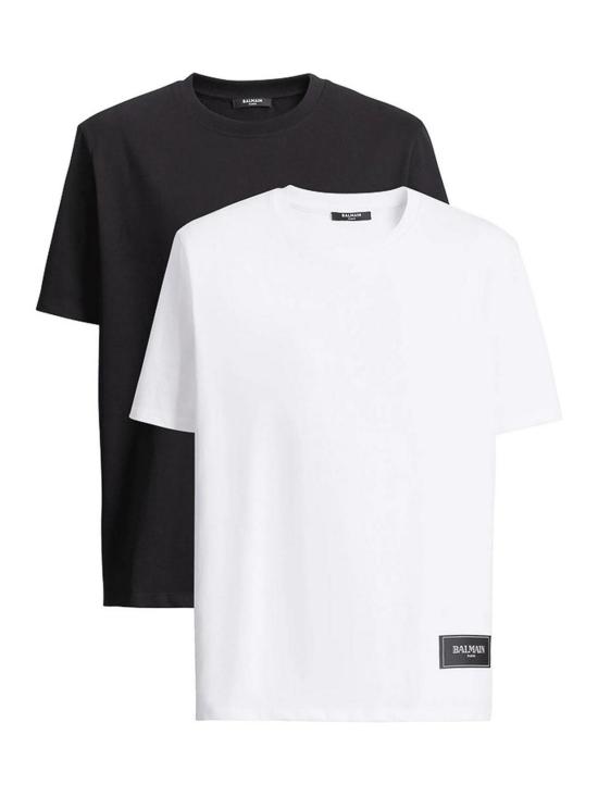 26FW 발망 반팔 티셔츠 HH1EG000BD72GAB BLACK