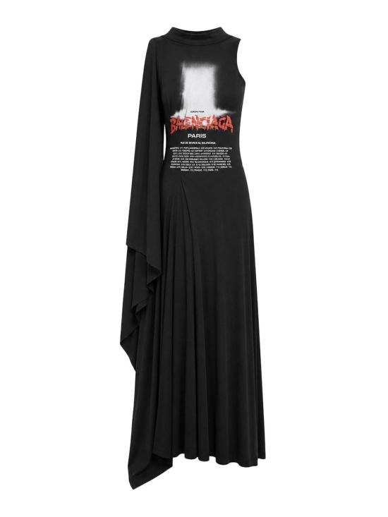 26FW 발렌시아가 미디 스커트 A001WDTUVX91000 BLACK