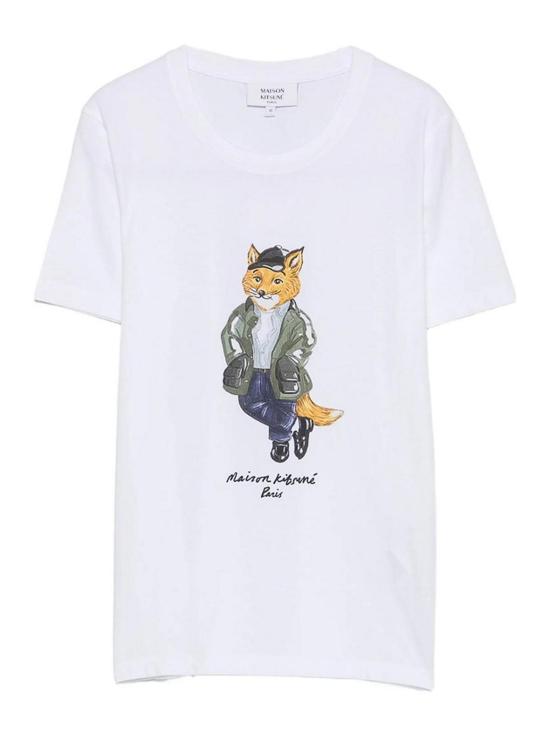 26FW 메종키츠네 반팔 티셔츠 MRWJT11KJ7026WHITE
